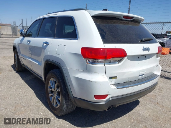 2014 Jeep Grand Cherokee Limited with VIN 1C4RJEBG6EC453833, listed as a IAAI auction lot 41901390 with 148,576 mi miles and . Bid and sale history available at DreamBid. Image 3.