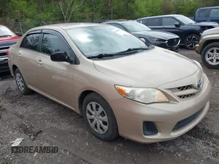 2011 Toyota Corolla L with VIN JTDBU4EE7B9127447, listed as a IAAI auction lot 41840687 with 183,783 mi miles. Bid and sale history available at carsss.com. Image 1.