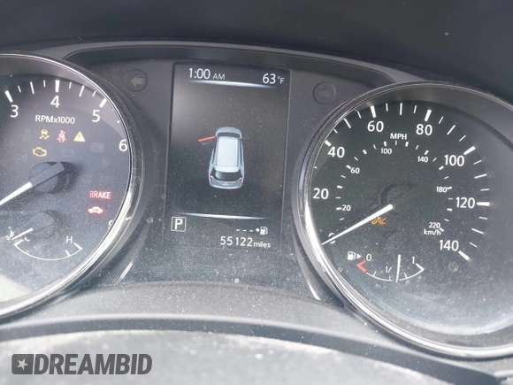 2017 Nissan Rogue SV with VIN KNMAT2MT4HP596082, listed as a IAAI auction lot 42320018 with 55,122 mi miles and . Bid and sale history available at DreamBid. Image 16.