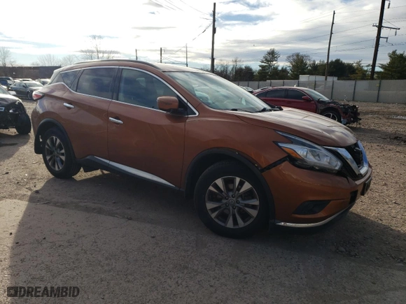2015 Nissan Murano Platinum with VIN 5N1AZ2MH0FN287093, listed as a Copart auction lot 43583183 with 105,554 mi miles. Bid and sale history available at carsss.com. Image 4.