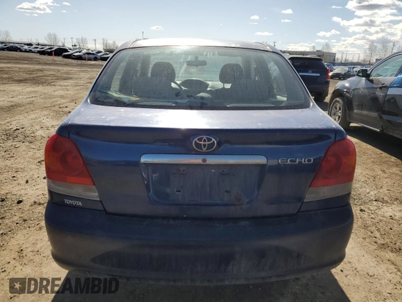2003 Toyota ECHO with VIN JTDBT123930291244, listed as a Copart auction lot 51801605 with 378,723 mi miles and Salvage Title. Bid and sale history available at carsss.com. Image 6.