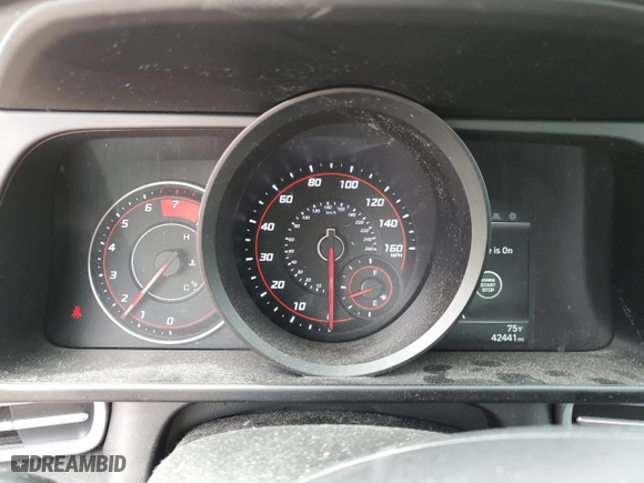 2021 Hyundai Elantra SEL with VIN 5NPLM4AGXMH000598, listed as a Copart auction lot 50592945 with 42,441 mi miles and Salvage Title. Bid and sale history available at carsss.com. Image 9.