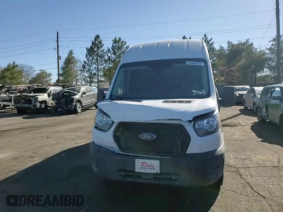 2024 Ford Transit Cargo with VIN 1FTBR3U89RKA32219, listed as a Copart auction lot 43834925 with 11,691 mi miles and Salvage title. Bid and sale history available at DreamBid. Image 11.