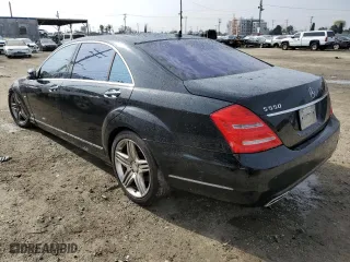 2012 Mercedes-Benz S-Class S 550 with VIN WDDNG7DB2CA430977, listed as a Copart auction lot 43639955 with 185,586 mi miles and Clean Title. Bid and sale history available at carsss.com. Image 2.