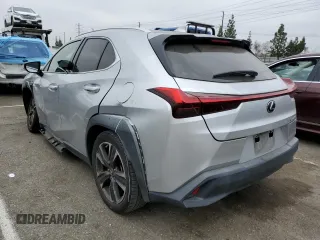 2019 Lexus UX with VIN JTHY3JBH3K2015326, listed as a Copart auction lot 49907933 with 44,545 mi miles. Bid and sale history available at carsss.com. Image 2.