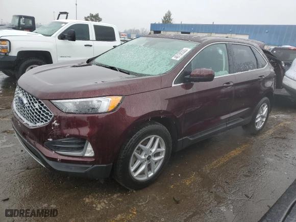 2024 Ford Edge SEL with VIN 2FMPK4J94RBA15279, listed as a Copart auction lot 46138335 with 9,808 mi miles and Salvage Title. Bid and sale history available at carsss.com. Image 1.