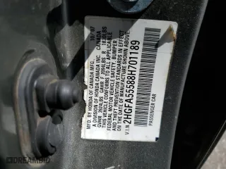 2008 Honda Civic Sdn Si with VIN 2HGFA55588H701189, listed as a Copart auction lot 52232765 with 305,360 mi miles and Salvage Title. Bid and sale history available at carsss.com. Image 14.