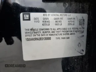 2014 Cadillac ATS Standard RWD z VIN 1G6AA5RA2E0135680, wystawiony jako Copart lot #58816355 z przebiegiem 168 700 mil mil oraz Tytuł czysty. Historia ofert i sprzedaży dostępna na DreamBid. Obrazek 12.
