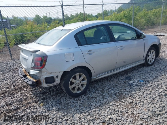 2012 Nissan Sentra S with VIN 3N1AB6AP5CL744409, listed as a IAAI auction lot 42424939 with 152,860 mi miles and . Bid and sale history available at DreamBid. Image 4.