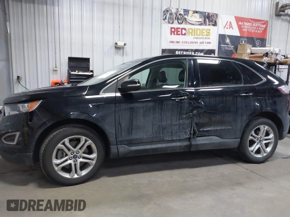2018 Ford Edge Titanium with VIN 2FMPK4K82JBC14583, listed as a IAAI auction lot 41507385 with 86,193 mi miles. Bid and sale history available at carsss.com. Image 14.
