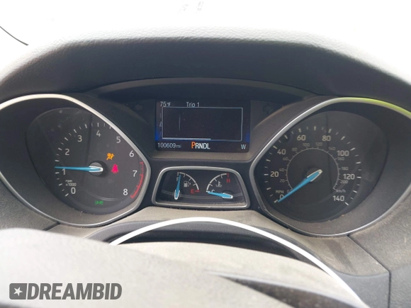 2018 Ford Focus SE with VIN 1FADP3F23JL210539, listed as a IAAI auction lot 41921226 with 100,609 mi miles. Bid and sale history available at carsss.com. Image 7.