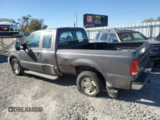 2005 Ford F-250 XL with VIN 1FTNX20575EC72208, listed as a Copart auction lot 80670874 with 215,484 mi miles and Salvage title. Bid and sale history available at DreamBid. Image 2.