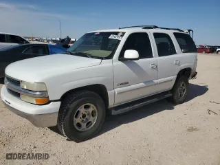 2002 Chevrolet Tahoe LT with VIN 1GNEC13Z92R206355, listed as a Copart auction lot 52462955 with 110,918 mi miles and Salvage Title. Bid and sale history available at carsss.com. Image 1.