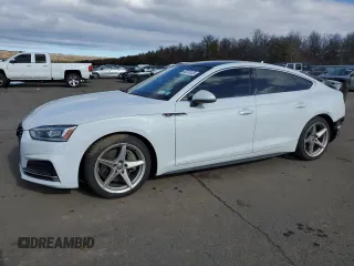 2019 Audi A5 Sportback Premium Plus with VIN WAUENCF52KA096946, listed as a Copart auction lot 43210125 with 68,917 mi miles and Salvage Title. Bid and sale history available at carsss.com. Image 1.