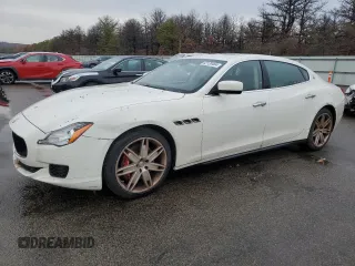 2015 Maserati Quattroporte S Q4 z VIN ZAM56RRA4F1158232, wystawiony jako Copart lot #82135484 z przebiegiem 87 905 mil mil oraz Szkody całkowita. Historia ofert i sprzedaży dostępna na DreamBid. Obrazek 1.