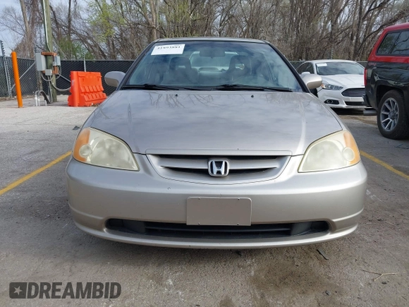 2002 Honda Civic EX with VIN 1HGEM22972L093944, listed as a IAAI auction lot 41893881 with 301,183 mi miles. Bid and sale history available at carsss.com. Image 6.