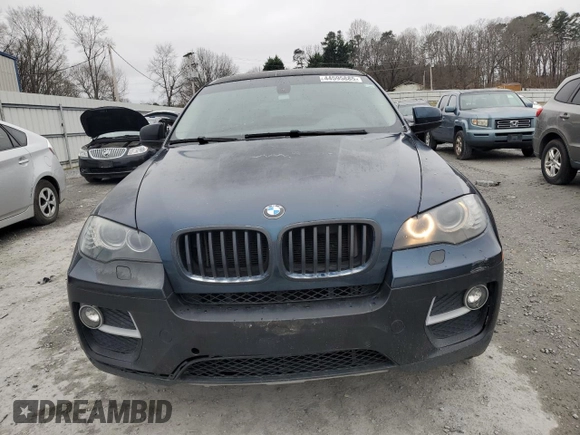 2014 BMW X6 xDrive35i with VIN 5UXFG2C57E0C43953, listed as a Copart auction lot 44595885 with 121,208 mi miles and Clean Title. Bid and sale history available at carsss.com. Image 5.