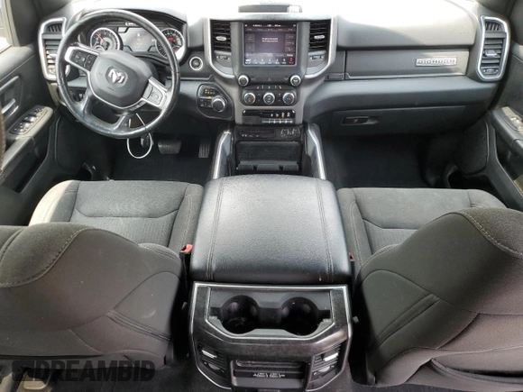 2019 Ram 1500 Big Horn with VIN 1C6SRFFT1KN686081, listed as a Copart auction lot 59565525 with 127,987 mi miles and Salvage title. Bid and sale history available at DreamBid. Image 8.
