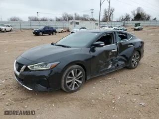 2022 Nissan Maxima SV with VIN 1N4AA6CV8NC502665, listed as a Copart auction lot 47454085 with 86,710 mi miles and Salvage Title. Bid and sale history available at carsss.com. Image 1.