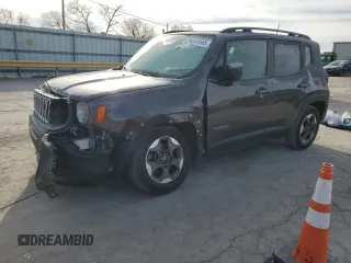 2018 Jeep Renegade Sport with VIN ZACCJAAB6JPG70163, listed as a Copart auction lot 45345065 with 89,540 mi miles and Salvage Title. Bid and sale history available at DreamBid. Image 1.