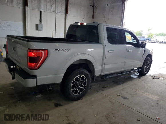2021 Ford F-150 XL with VIN 1FTFW1E57MKD13897, listed as a Copart auction lot 58760955 with 95,047 mi miles and Salvage title. Bid and sale history available at DreamBid. Image 3.
