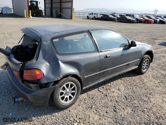 1993 Honda Civic CX with VIN 2HGEH2353PH505796, listed as a Copart auction lot 74761484 with 231,970 mi miles and Clean Title. Bid and sale history available at carsss.com. Image 3.