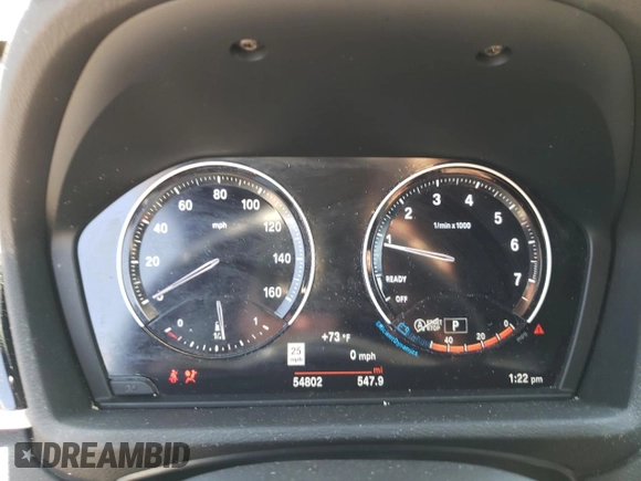 2019 BMW X1 xDrive28i with VIN WBXHT3C51K3H35953, listed as a Copart auction lot 54751675 with 54,802 mi miles and Salvage title. Bid and sale history available at DreamBid. Image 9.