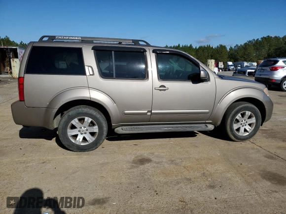 2007 Nissan Pathfinder SE with VIN 5N1AR18U47C634892, listed as a Copart auction lot 85876204 with Not provided miles and Salvage title. Bid and sale history available at DreamBid. Image 3.