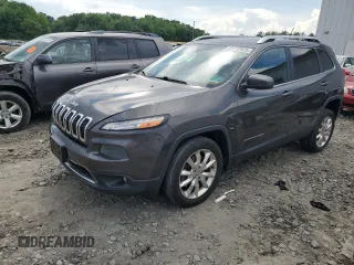 2014 Jeep Cherokee Limited with VIN 1C4PJLDB8EW256206, listed as a Copart auction lot 61712925 with 75,666 mi miles and Salvage title. Bid and sale history available at DreamBid. Image 1.