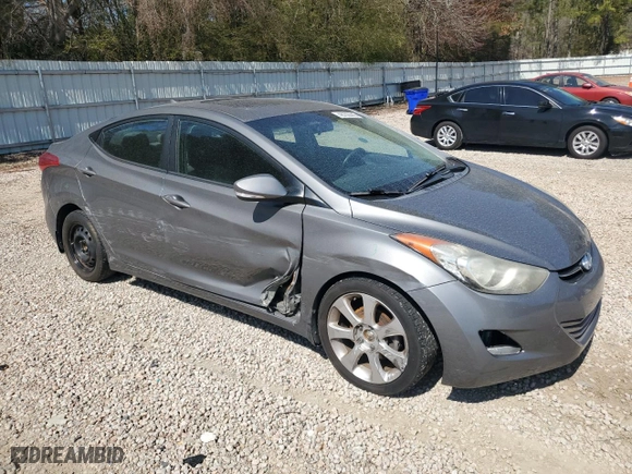 2013 Hyundai Elantra GLS with VIN 5NPDH4AE1DH297221, listed as a Copart auction lot 48700445 with 121,720 mi miles and Salvage Title. Bid and sale history available at carsss.com. Image 4.