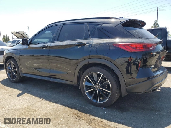 2023 Infiniti QX50 Sport with VIN 3PCAJ5FA8PF116427, listed as a Copart auction lot 56486685 with 34,769 mi miles and Salvage title. Bid and sale history available at DreamBid. Image 2.