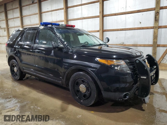 2015 Ford Utility Police Interceptor with VIN 1FM5K8AR6FGC26969, listed as a Copart auction lot 44251065 with 188,521 mi miles and Clean Title. Bid and sale history available at carsss.com. Image 4.