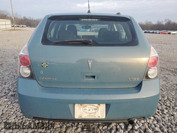 2009 Pontiac Vibe w/1SB with VIN 5Y2SP67019Z463125, listed as a Copart auction lot 86544854 with 110,949 mi miles and Salvage Title. Bid and sale history available at carsss.com. Image 6.