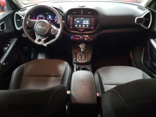 2021 Kia Soul S with VIN KNDJ23AU0M7148955, listed as a Copart auction lot 48199245 with 57,076 mi miles and Salvage Title. Bid and sale history available at carsss.com. Image 8.