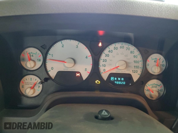 2007 Dodge Ram 2500 SLT with VIN 3D7KS28A67G834491, listed as a Copart auction lot 45046815 with 98,820 mi miles and Salvage Title. Bid and sale history available at carsss.com. Image 9.