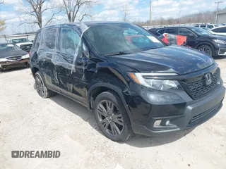 2021 Honda Passport EX-L z VIN 5FNYF8H51MB024220, wystawiony jako IAAI lot #41882877 z przebiegiem 53 212 mil mil oraz . Historia ofert i sprzedaży dostępna na DreamBid. Obrazek 1.