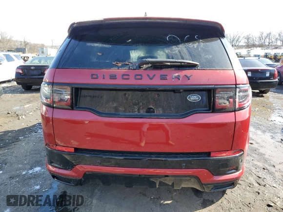 2021 Land Rover Discovery Sport SE R-Dynamic with VIN SALCL2FX0MH885627, listed as a Copart auction lot 43043084 with 18,110 mi miles. Bid and sale history available at carsss.com. Image 6.