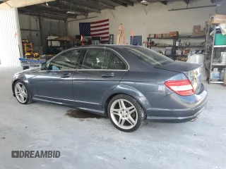 2009 Mercedes-Benz C 350 Sport with VIN WDDGF56XX9R043614, listed as a Copart auction lot 62166555 with 154,142 mi miles and Salvage title. Bid and sale history available at DreamBid. Image 2.
