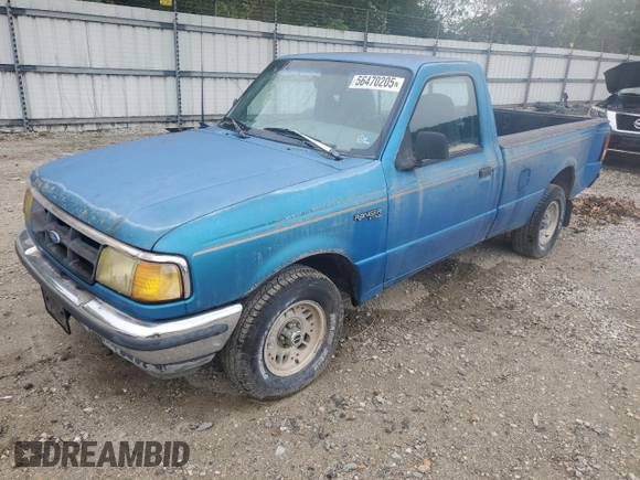 1994 Ford Ranger Splash with VIN 1FTCR10A7RTA36216, listed as a Copart auction lot 56470205 with 518,865 mi miles and Clean Title. Bid and sale history available at DreamBid. Image 1.