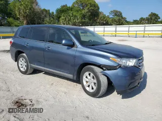 2013 Toyota Highlander with VIN 5TDZA3EH5DS039934, listed as a Copart auction lot 54132775 with 62,541 mi miles and Non Repairable. Bid and sale history available at DreamBid. Image 4.