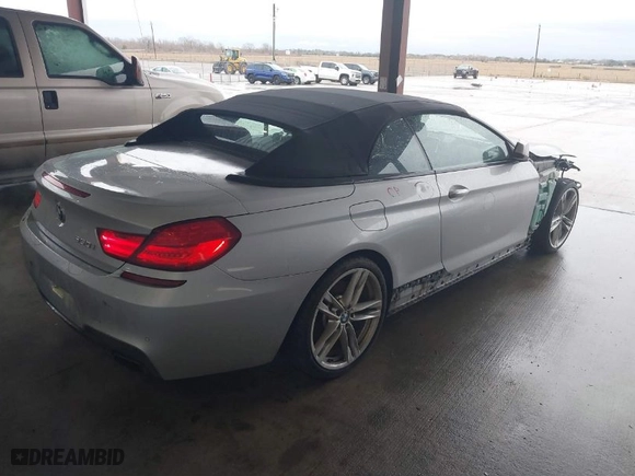 2014 BMW 6 Series 650i with VIN WBAYP9C56ED168961, listed as a IAAI auction lot 41462632 with NaN miles. Bid and sale history available at carsss.com. Image 4.