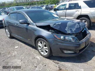 2011 Kia Optima EX with VIN KNAGN4A70B5191862, listed as a IAAI auction lot 41971997 with 146,392 mi miles. Bid and sale history available at carsss.com. Image 1.