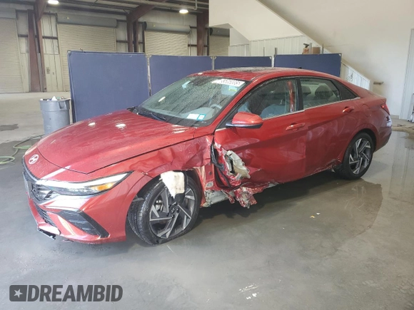 2025 Hyundai Elantra SEL Convenience with VIN KMHLS4DG2SU892992, listed as a Copart auction lot 55060085 with 11,393 mi miles and Clean Title. Bid and sale history available at DreamBid. Image 1.