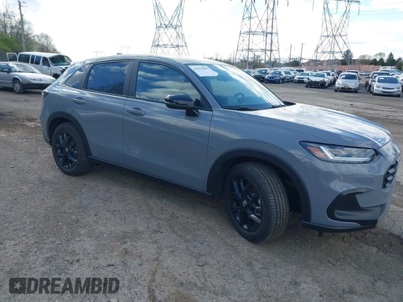 2024 Honda HR-V Sport with VIN 3CZRZ2H56RM760155, listed as a IAAI auction lot 41975899 with 5,831 mi miles. Bid and sale history available at carsss.com. Image 1.
