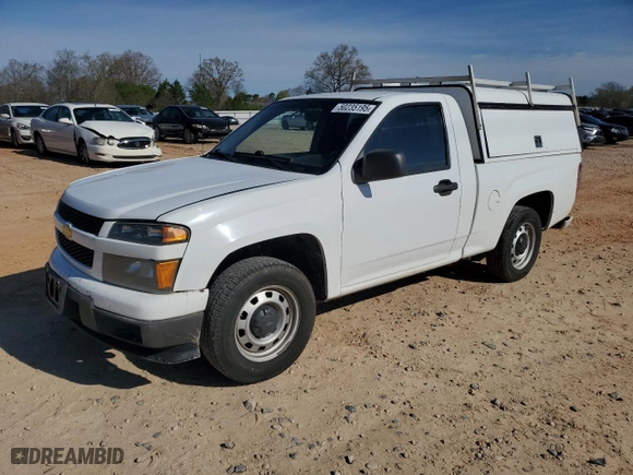 2012 Chevrolet Colorado Work Truck with VIN 1GCCSBF9XC8160806, listed as a Copart auction lot 50235195 with 277,636 mi miles and Salvage Title. Bid and sale history available at carsss.com. Image 1.