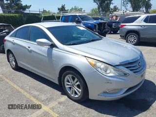 2013 Hyundai Sonata GLS with VIN 5NPEB4AC4DH570818, listed as a IAAI auction lot 42519325 with 95,471 mi miles and . Bid and sale history available at DreamBid. Image 1.