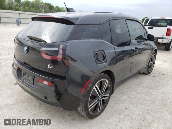 2015 BMW i3 with VIN WBY1Z2C5XFV555688, listed as a Copart auction lot 46434433 with 0 mi miles. Bid and sale history available at carsss.com. Image 3.
