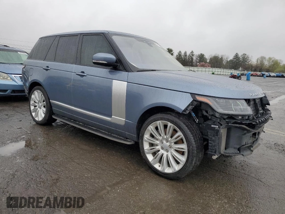 2018 Land Rover Range Rover HSE z VIN SALGS2SVXJA508865, wystawiony jako Copart lot #51896025 z przebiegiem 59 674 mil mil oraz Szkoda całkowita • Salvage title. Historia ofert i sprzedaży dostępna na DreamBid. Obrazek 4.