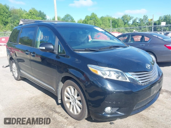 2015 Toyota Sienna Limited z VIN 5TDDK3DC9FS126641, wystawiony jako IAAI lot #42291893 z przebiegiem 103 235 mil mil oraz . Historia ofert i sprzedaży dostępna na DreamBid. Obrazek 1.