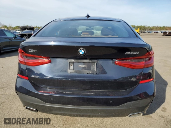2019 BMW 6 Series 640i xDrive with VIN WBAJV6C55KBK08251, listed as a Copart auction lot 45992474 with 40,381 mi miles. Bid and sale history available at carsss.com. Image 6.